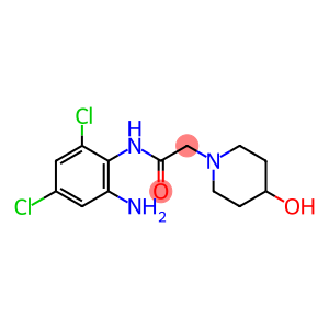 N-(2-amino-4,6-dichlorophenyl)-2-(4-hydroxypiperidin-1-yl)acetamide