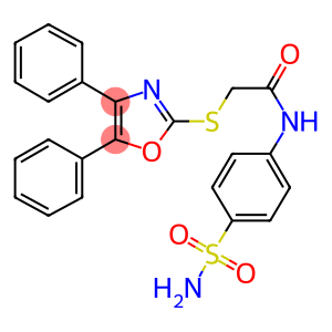 N-[4-(aminosulfonyl)phenyl]-2-[(4,5-diphenyl-1,3-oxazol-2-yl)thio]acetamide