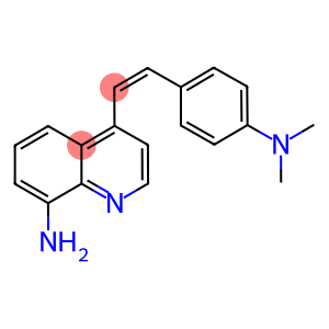 N-{4-[2-(8-amino-4-quinolinyl)vinyl]phenyl}-N,N-dimethylamine