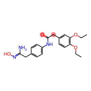 N-{4-[2-Amino-2-(hydroxyimino)ethyl]phenyl}-2-(3,4-diethoxyphenyl)acetamide