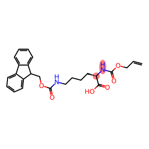 N-alpha-Allyloxycarbonyl-N-epsilon-(9-fluorenylmethyloxycarbonyl)-D-lysine