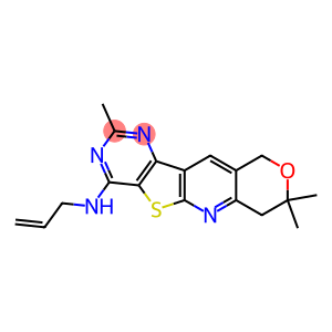 N-allyl-N-(2,8,8-trimethyl-7,10-dihydro-8H-pyrano[3'',4'':5',6']pyrido[3',2':4,5]thieno[3,2-d]pyrimidin-4-yl)amine