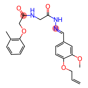 N-(2-{2-[4-(allyloxy)-3-methoxybenzylidene]hydrazino}-2-oxoethyl)-2-(2-methylphenoxy)acetamide