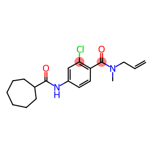 N-ALLYL-N-METHYL-4-(CYCLOHEPTYLCARBONYLAMINO)-2-CHLOROBENZAMIDE