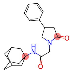 N-(1-adamantyl)-2-(2-oxo-4-phenyl-1-pyrrolidinyl)acetamide