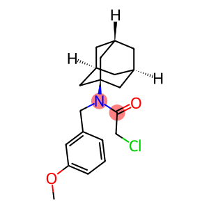 N-1-ADAMANTYL-2-CHLORO-N-(3-METHOXYBENZYL)ACETAMIDE