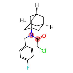 N-1-ADAMANTYL-2-CHLORO-N-(4-FLUOROBENZYL)ACETAMIDE