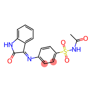 N-acetyl-4-[(2-oxo-1,2-dihydro-3H-indol-3-ylidene)amino]benzenesulfonamide