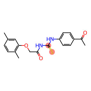 N-(4-acetylphenyl)-N'-[2-(2,5-dimethylphenoxy)acetyl]thiourea