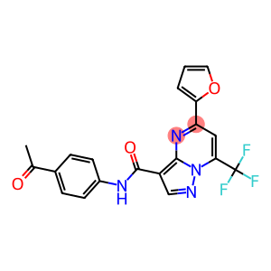 N-(4-acetylphenyl)-5-(2-furyl)-7-(trifluoromethyl)pyrazolo[1,5-a]pyrimidine-3-carboxamide