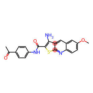 N-(4-acetylphenyl)-3-amino-6-methoxythieno[2,3-b]quinoline-2-carboxamide