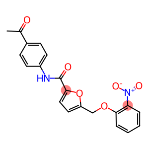 N-(4-acetylphenyl)-5-({2-nitrophenoxy}methyl)-2-furamide