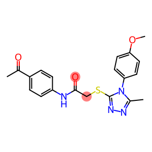 N-(4-acetylphenyl)-2-({5-methyl-4-[4-(methyloxy)phenyl]-4H-1,2,4-triazol-3-yl}sulfanyl)acetamide