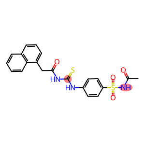 N-acetyl-4-({[(1-naphthylacetyl)amino]carbothioyl}amino)benzenesulfonamide