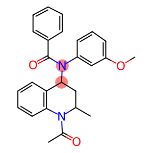 N-(1-acetyl-2-methyl-1,2,3,4-tetrahydro-4-quinolinyl)-N-(3-methoxyphenyl)benzamide