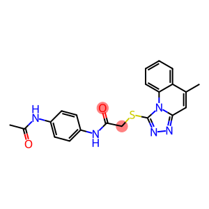 N-[4-(acetylamino)phenyl]-2-[(5-methyl[1,2,4]triazolo[4,3-a]quinolin-1-yl)sulfanyl]acetamide