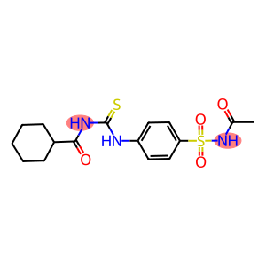 N-acetyl-4-({[(cyclohexylcarbonyl)amino]carbothioyl}amino)benzenesulfonamide