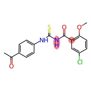 N-(4-acetylphenyl)-N'-(5-chloro-2-methoxybenzoyl)thiourea