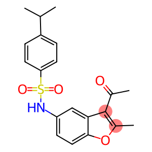 N-(3-acetyl-2-methyl-1-benzofuran-5-yl)-4-isopropylbenzenesulfonamide