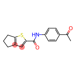 N-(4-acetylphenyl)-5,6-dihydro-4H-cyclopenta[b]thiophene-2-carboxamide