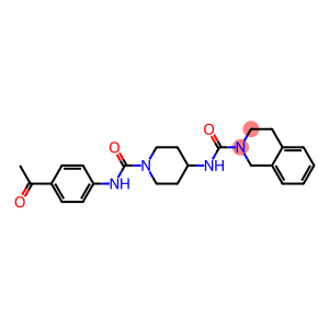 N-(1-([(4-ACETYLPHENYL)AMINO]CARBONYL)PIPERIDIN-4-YL)-3,4-DIHYDROISOQUINOLINE-2(1H)-CARBOXAMIDE