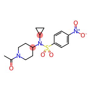 N-(1-ACETYLPIPERIDIN-4-YL)-N-CYCLOPROPYL-4-NITROBENZENESULPHONAMIDE