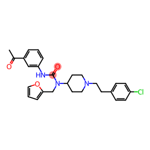 N'-(3-ACETYLPHENYL)-N-(1-[2-(4-CHLOROPHENYL)ETHYL]PIPERIDIN-4-YL)-N-(2-FURYLMETHYL)UREA