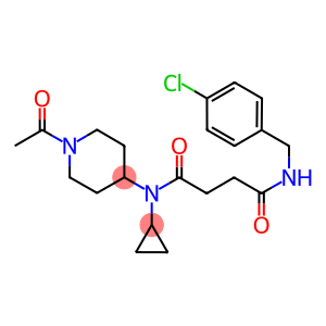 N-(1-ACETYLPIPERIDIN-4-YL)-4-[(4-CHLOROBENZYL)AMINO]-N-CYCLOPROPYL-4-OXOBUTANAMIDE