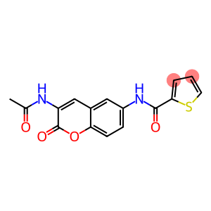 N2-[3-(acetylamino)-2-oxo-2H-chromen-6-yl]thiophene-2-carboxamide