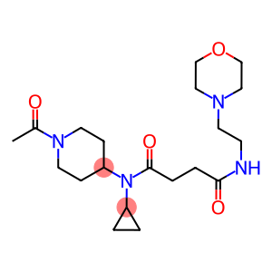 N-(1-ACETYLPIPERIDIN-4-YL)-N-CYCLOPROPYL-4-[(2-MORPHOLINOETHYL)AMINO]-4-OXOBUTANAMIDE