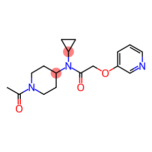 N-(1-ACETYLPIPERIDIN-4-YL)-N-CYCLOPROPYL-2-[(PYRIDIN-3-YL)OXY]ACETAMIDE