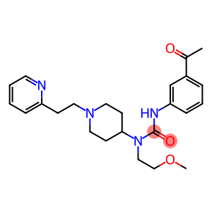 N'-(3-ACETYLPHENYL)-N-(2-METHOXYETHYL)-N-[1-(2-PYRIDIN-2-YLETHYL)PIPERIDIN-4-YL]UREA