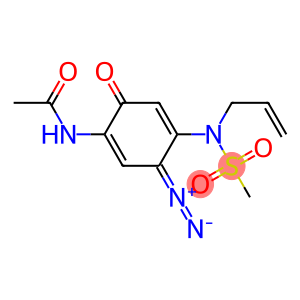 N-[4-(Acetylamino)-6-diazo-3-oxo-1,4-cyclohexadien-1-yl]-N-(2-propenyl)methanesulfonamide