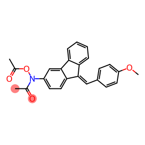 N-Acetyloxy-N-[9-(p-methoxybenzylidene)-9H-fluoren-3-yl]acetamide