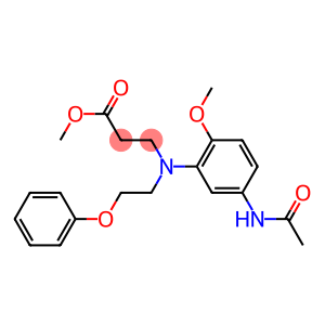 3-[N-(5-Acetylamino-2-methoxyphenyl)-N-(2-phenoxyethyl)amino]propionic acid methyl ester