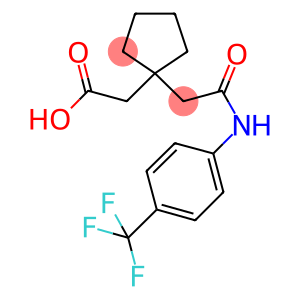 [1-(2-OXO-2-([4-(TRIFLUOROMETHYL)PHENYL]AMINO)ETHYL)CYCLOPENTYL]ACETIC ACID