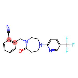 2-((7-OXO-4-[5-(TRIFLUOROMETHYL)PYRIDIN-2-YL]-1,4-DIAZEPAN-1-YL)METHYL)BENZONITRILE