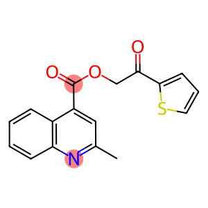 2-oxo-2-(2-thienyl)ethyl 2-methyl-4-quinolinecarboxylate