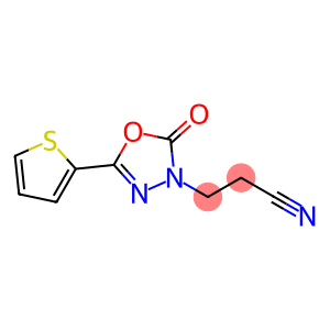 3-[2-oxo-5-(2-thienyl)-1,3,4-oxadiazol-3(2H)-yl]propanenitrile