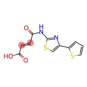 4-oxo-4-{[4-(2-thienyl)-1,3-thiazol-2-yl]amino}but-2-enoic acid