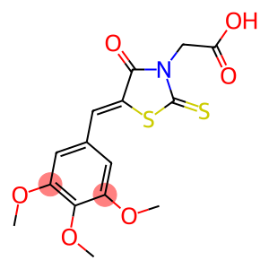 [4-OXO-2-THIOXO-5-(3,4,5-TRIMETHOXY-BENZYLIDENE)-THIAZOLIDIN-3-YL]-ACETIC ACID