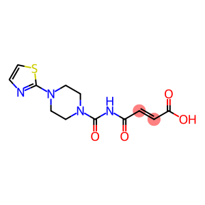 4-oxo-4-{[4-(1,3-thiazol-2-yl)piperazin-1-yl]carbonylamino}but-2-enoic acid