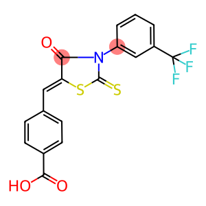 4-[4-OXO-2-THIOXO-3-(3-TRIFLUOROMETHYL-PHENYL)-THIAZOLIDIN-(5Z)-YLIDENEMETHYL]-BENZOIC ACID