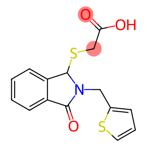 2-{[3-oxo-2-(2-thienylmethyl)-2,3-dihydro-1H-isoindol-1-yl]sulfanyl}acetic acid