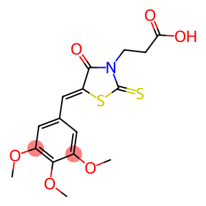 3-[4-OXO-2-THIOXO-5-(3,4,5-TRIMETHOXY-BENZYLIDENE)-THIAZOLIDIN-3-YL]-PROPIONIC ACID