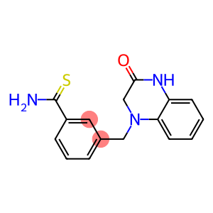 3-[(3-oxo-1,2,3,4-tetrahydroquinoxalin-1-yl)methyl]benzene-1-carbothioamide