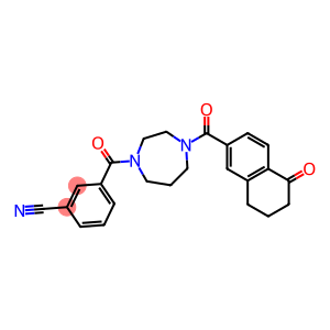 3-((4-[(5-OXO-5,6,7,8-TETRAHYDRONAPHTHALEN-2-YL)CARBONYL]-1,4-DIAZEPAN-1-YL)CARBONYL)BENZONITRILE