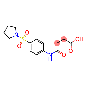 4-oxo-4-[4-(1-pyrrolidinylsulfonyl)anilino]butanoic acid