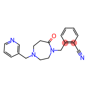 2-([7-OXO-4-(PYRIDIN-3-YLMETHYL)-1,4-DIAZEPAN-1-YL]METHYL)BENZONITRILE