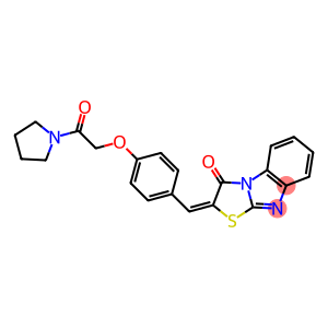 2-{4-[2-oxo-2-(1-pyrrolidinyl)ethoxy]benzylidene}[1,3]thiazolo[3,2-a]benzimidazol-3(2H)-one